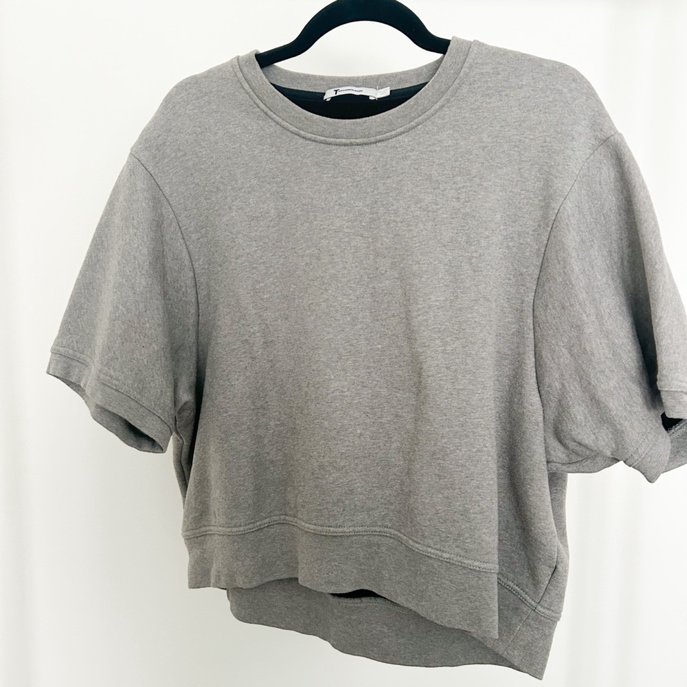 ALEXANDER WANG Grey Sweat T-Shirt